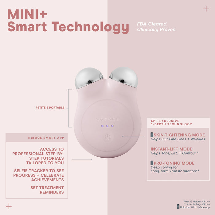 NuFACE Mini+ Sandy Rose Starter Kit